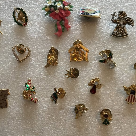 Tie Tack pins Accessories Colorful Bundle Of 23 Tie Tack Buttons Or